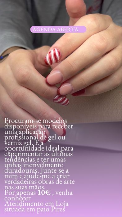 Unhas de gel promocão