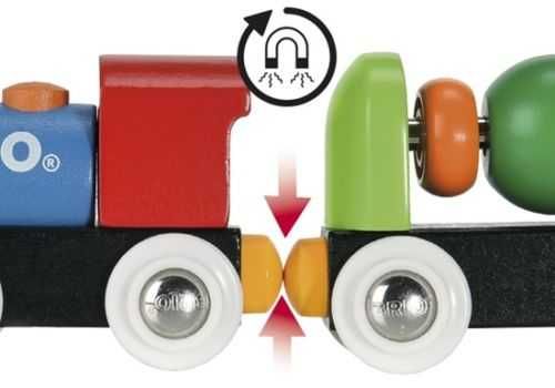 Дерев'яний поїзд паровоз BRIO, новий, еко іграшки