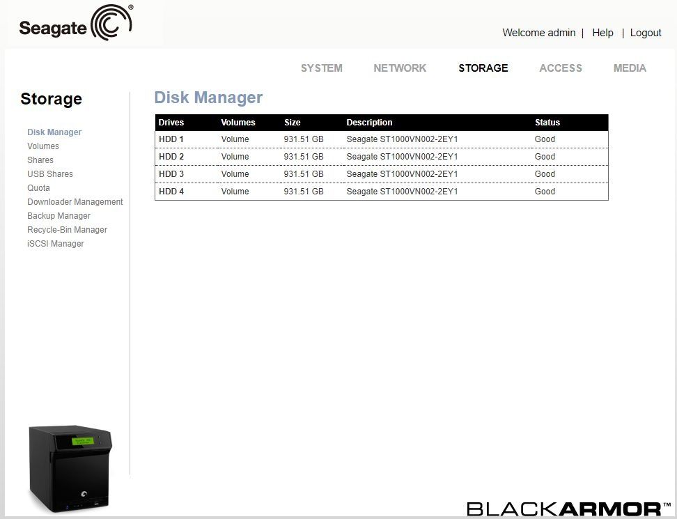 Serwer Dysk sieciowy NAS 4x1TB RAID 5