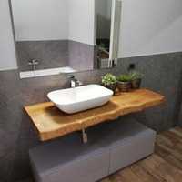 Blat drewniany łazienkowy 120 cm
