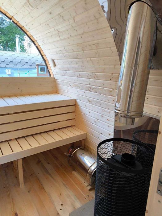 Sauna Ogrodowa OD RĘKI igloo 4 m PANORAMA
