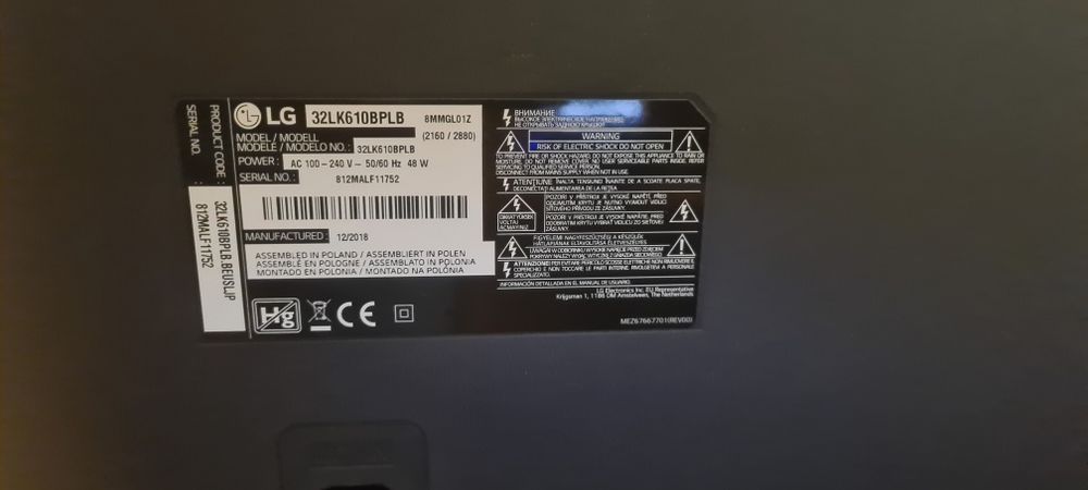 Placa Motherboard TV LG