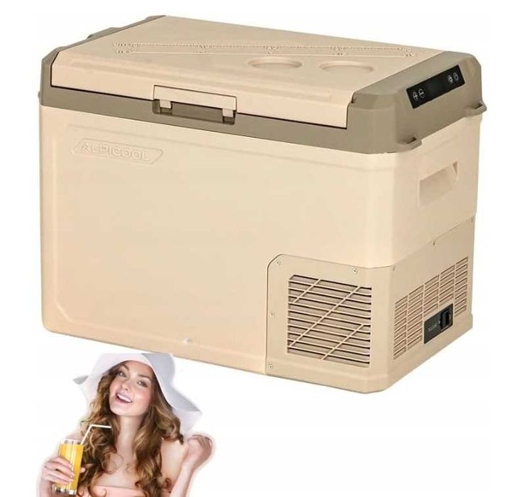 Alpicool GE50 50L Przenośna Lodówka Samochodowa - Chłodziarka 12/24V