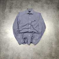 MĘSKA Elegancka Kratka Koszula Premium Kraciasta Polo Ralph Lauren RL