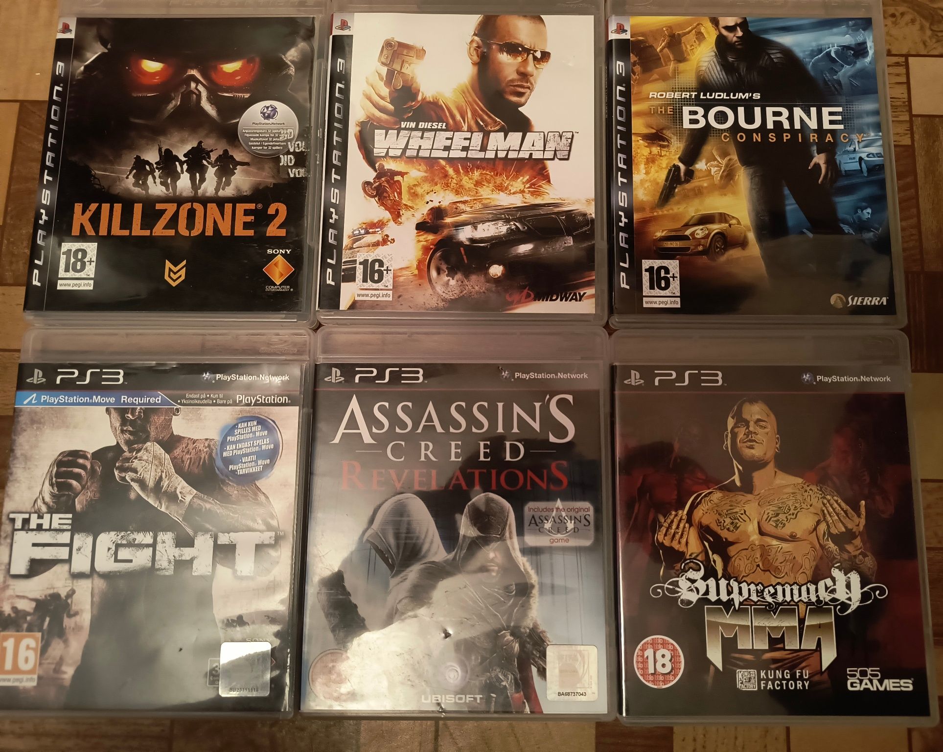 PlayStation 3 zestaw 6 gier 3xA