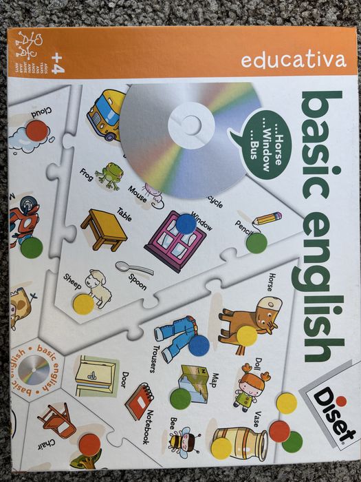 Jogo brinquedo criança 4+ ingles basico
