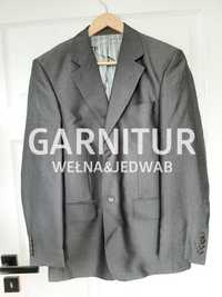 Elegancki szary garnitur M, 170/92/78
