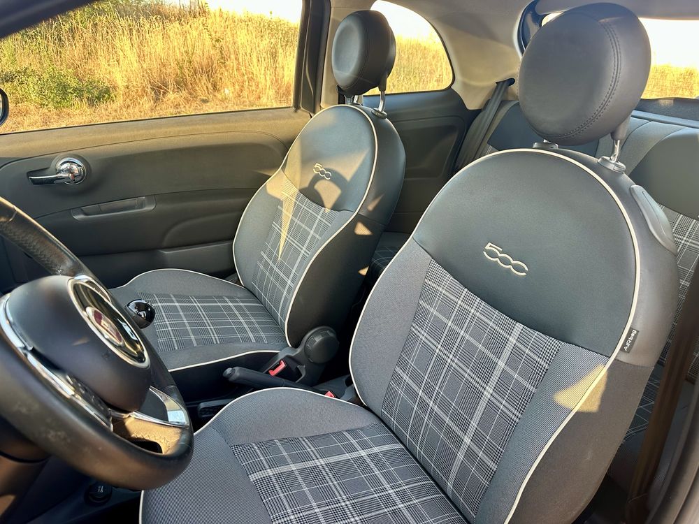 Fiat 500 1.2 c/ teto panorâmico
