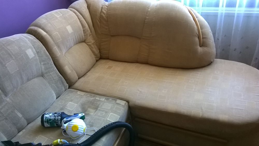 Pranie tapicerek,kanap,dywanów U klienta Ostróda