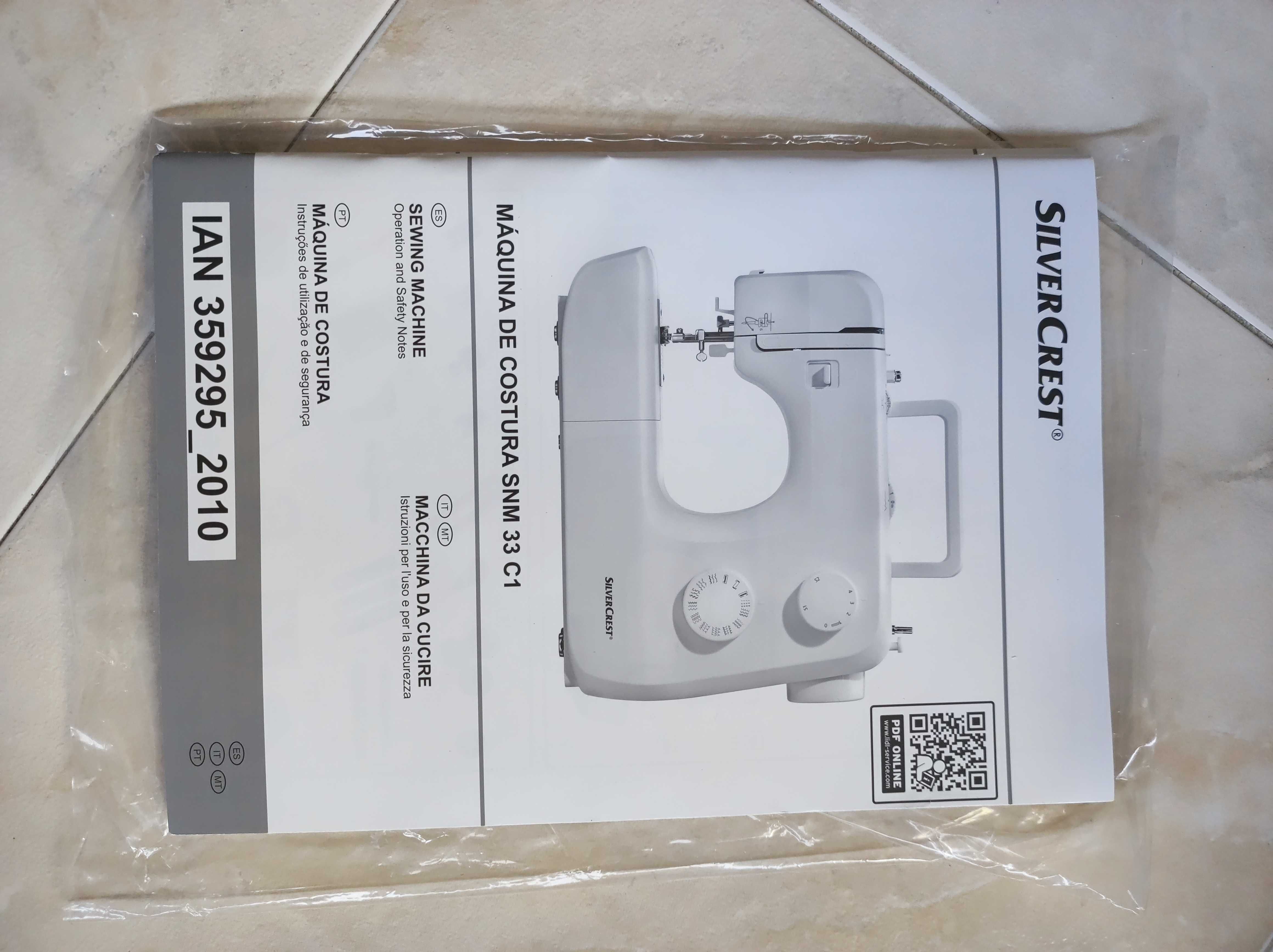 Máquina de Costura SilverCrest SNM 33 C1 - Como Nova