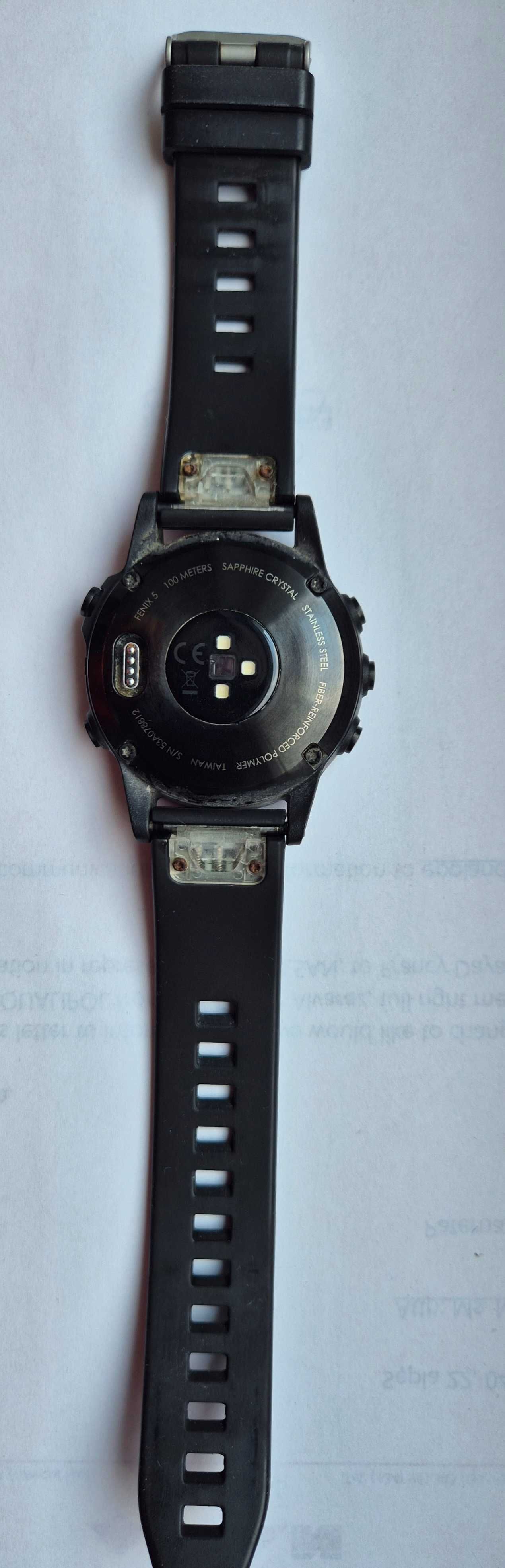 Garmin Fenix5 Premium Multisport GPS Watch Sapphire Edition