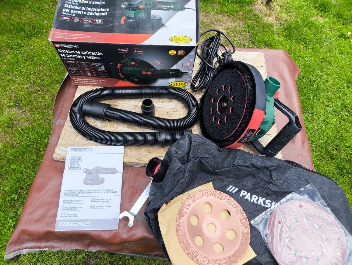 PARKSIDE szlifierka system obróbki ścian i podłóg PWBS 180 B3, 1050 W