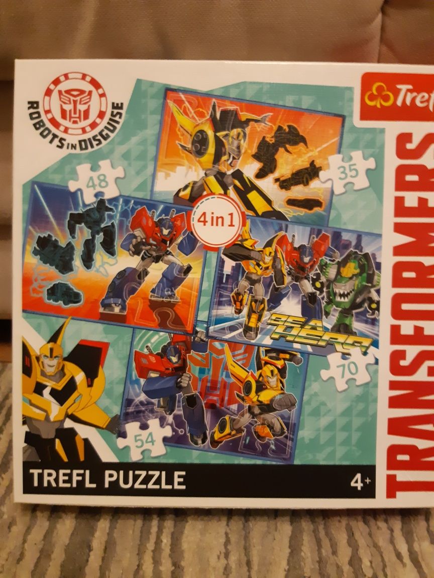 Puzzle Transformers 4 in 1 trefl