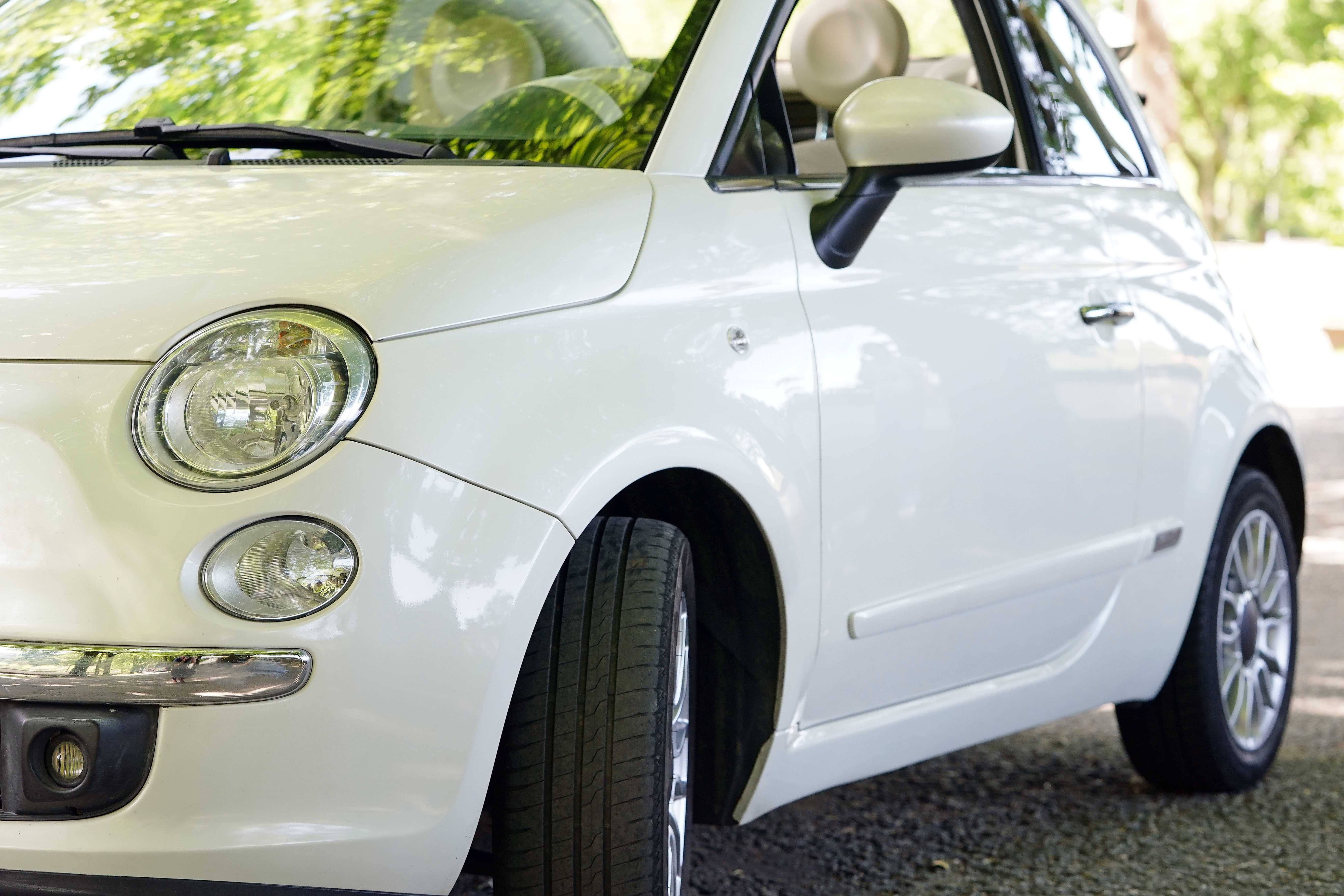 fiat 500 Cabrio Branco Pérola