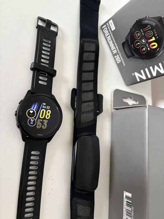 Garmin Forerunner 265 z pasem HRM Dual - zestaw