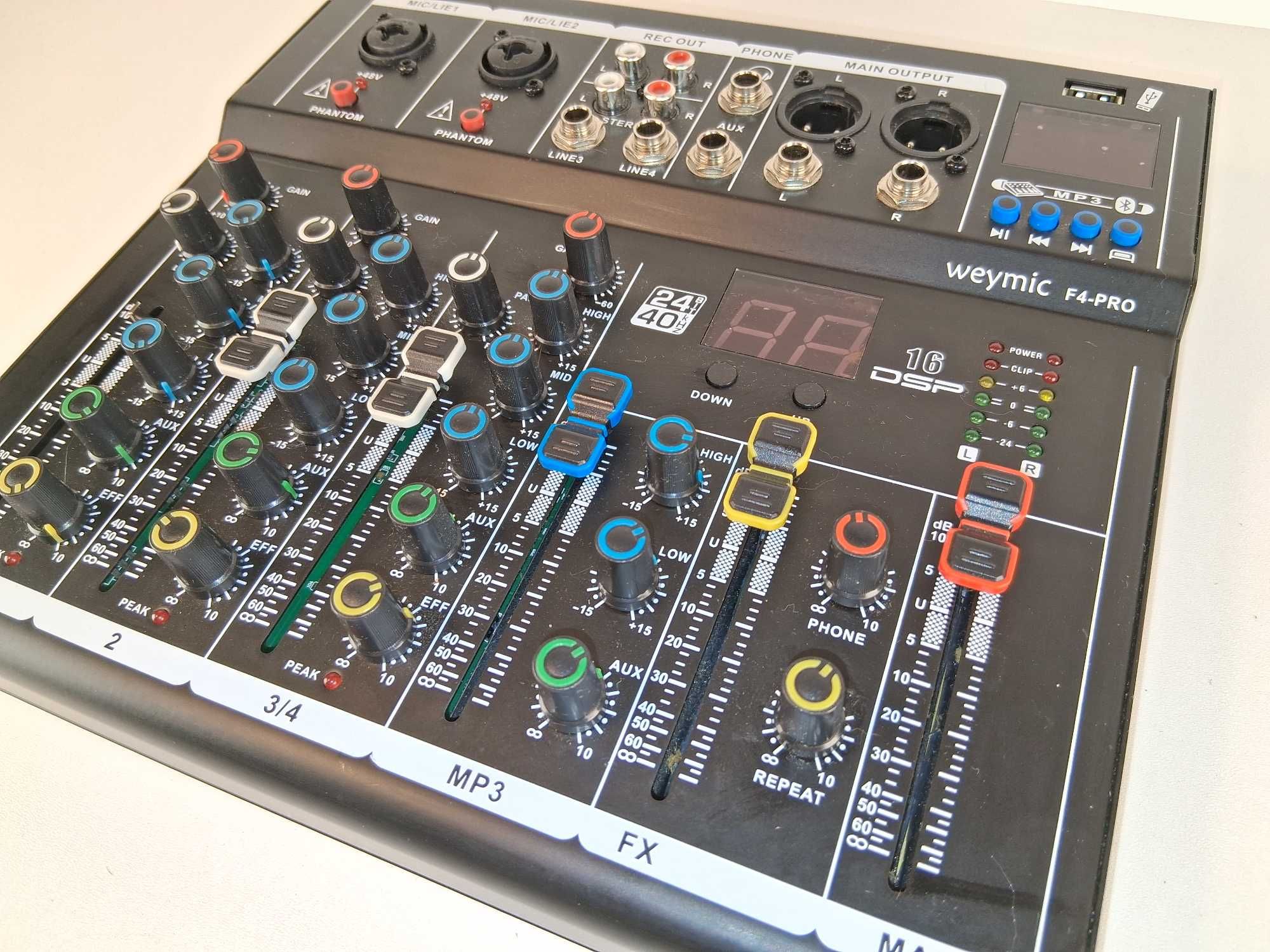 C080 Mikser Audio Weymic F4-PRO 4-Kanałowy USB BT DSP MP3
