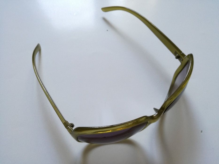 ORSAY okulary damskie przeciwsloneczne khaki zielone oliwkowe muchy