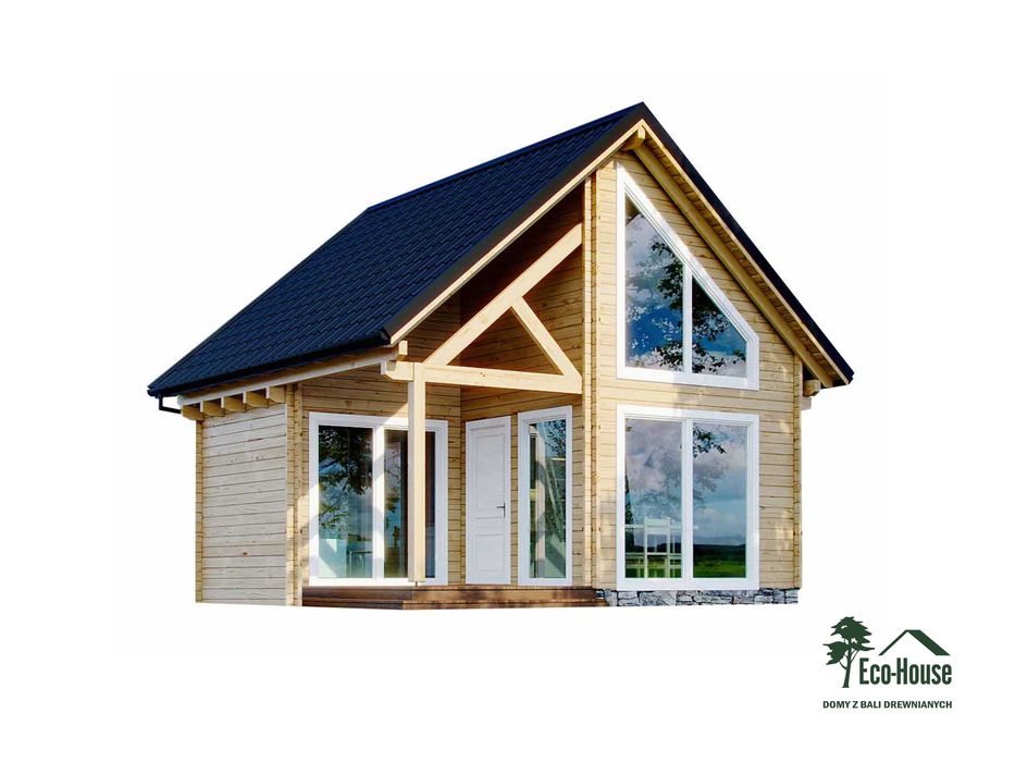 Domek Letniskowy Stodoła 70m2 z Bali Profilowanych