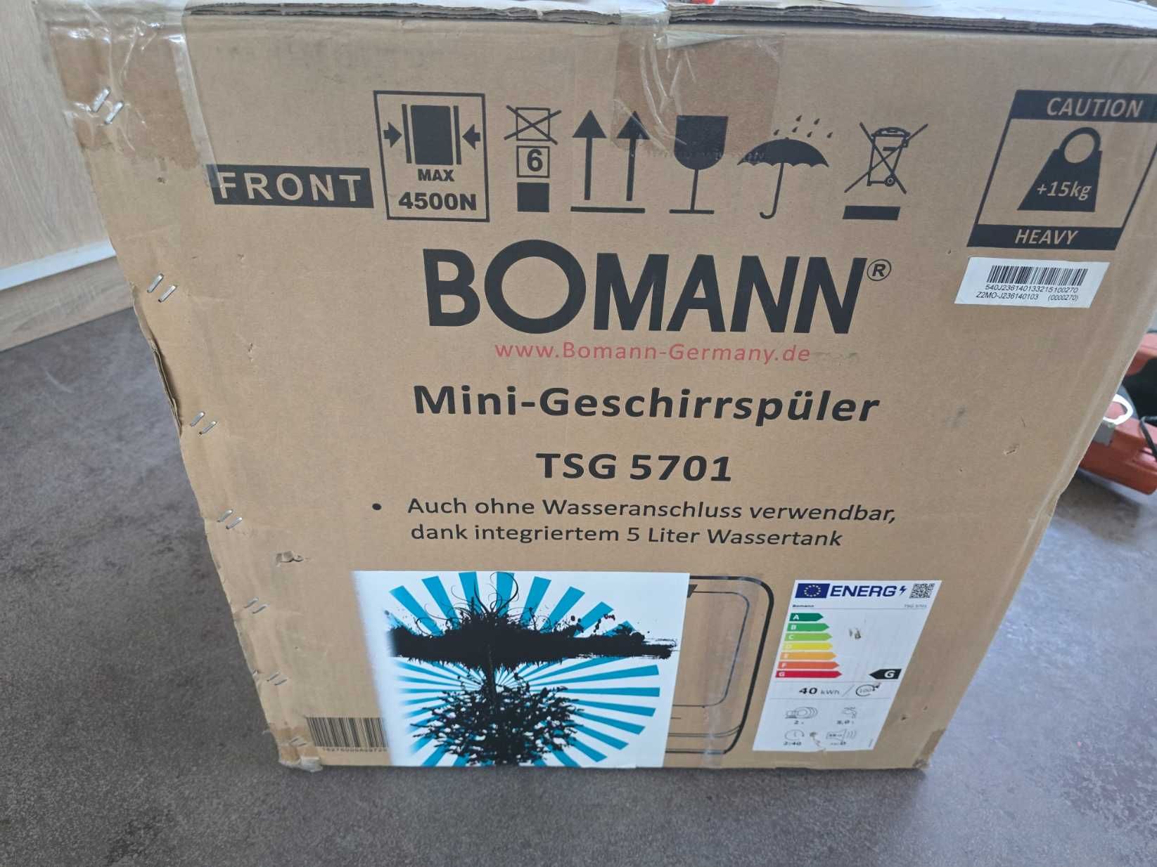 Mini zmywarka BOMANN TSG 5701