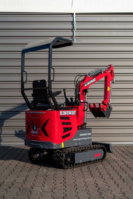 Minikoparka KINGWAY DODGER 900 z ramieniem skrętnym