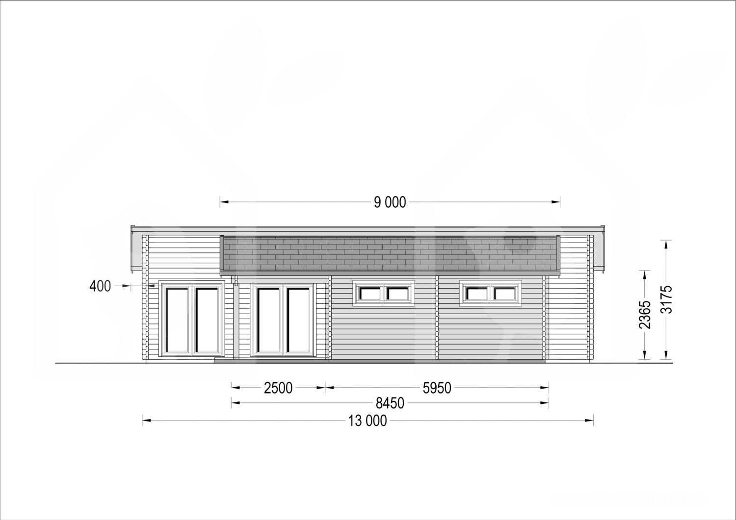 Casa de Madeira Vila Real 120m2 Instalação incluída