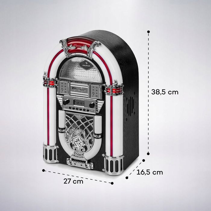 Mini Szafa Grająca retro Suma Arizona Bluetooth CD USB LED