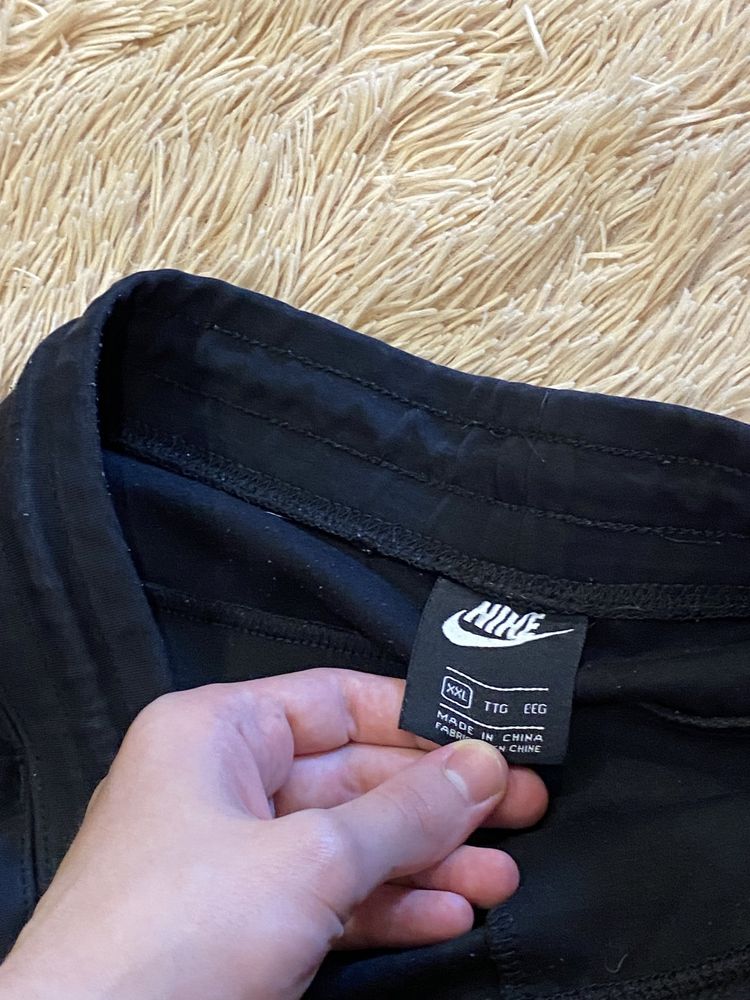 Чёрные спортивные штаны nike tech fleece найк теч флис оригинал xl xxl