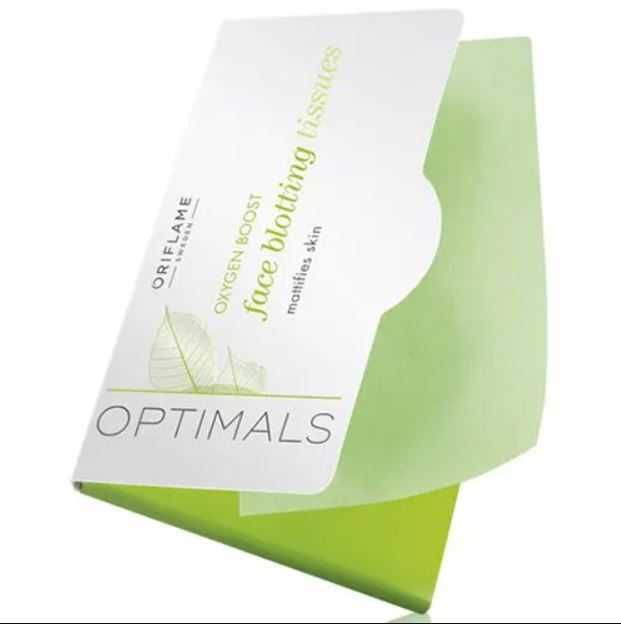 Oriflame, Optimals, Face Blotting Tissues Bibułki matujące do twarzy