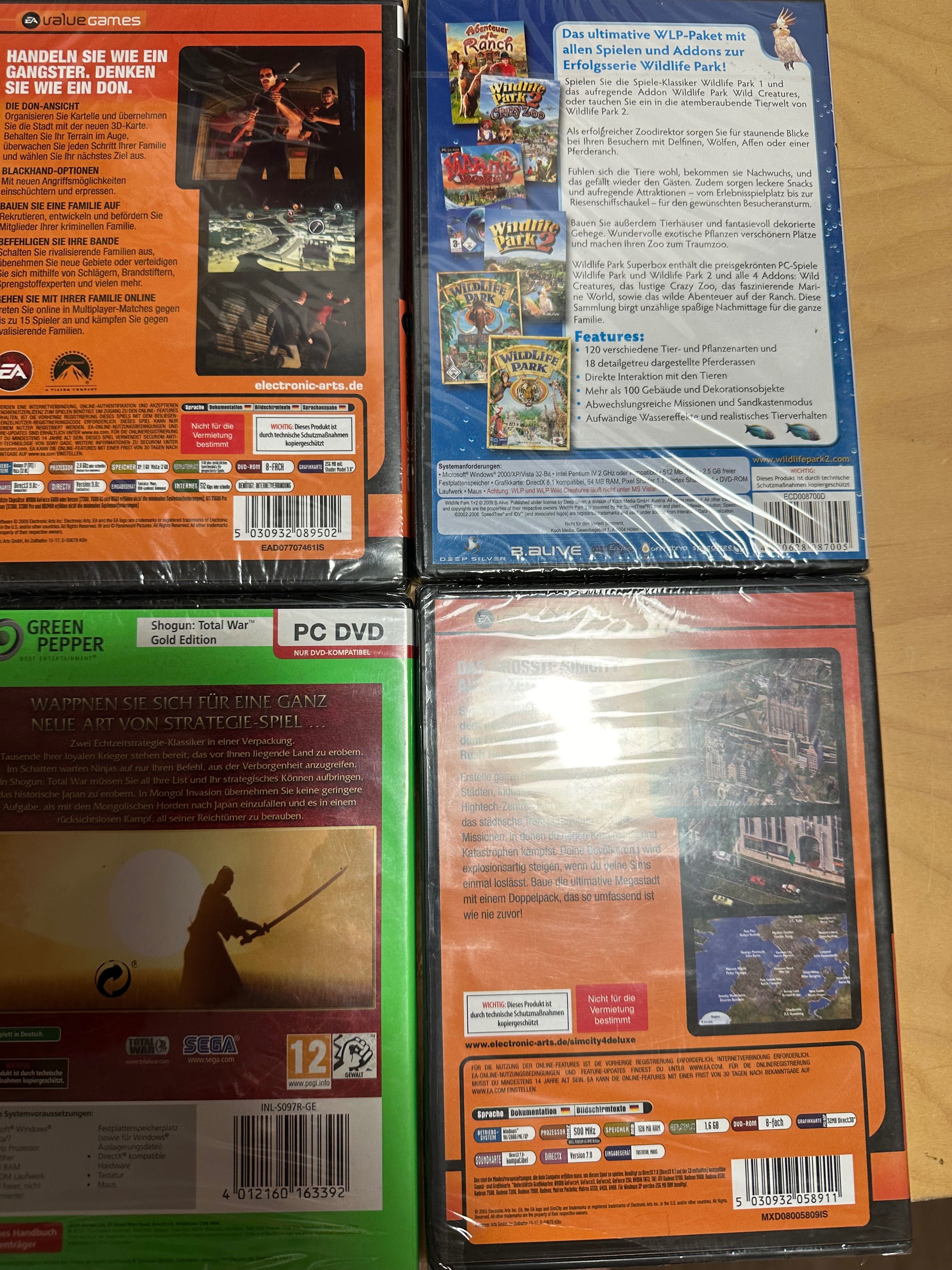 Komplet 4 gier PC - DVD