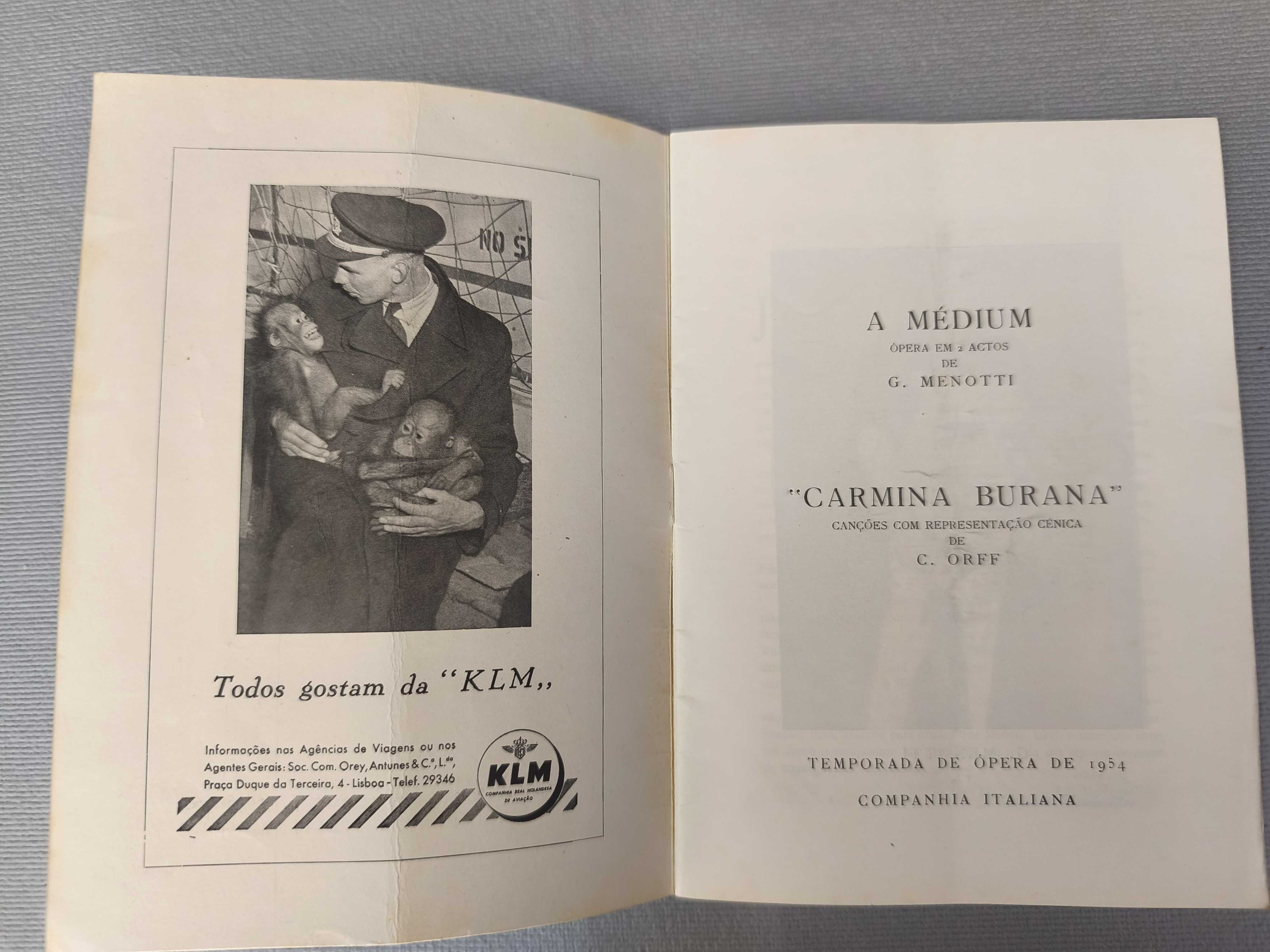A MÉDIUM - G. Menotti – 
CARMINA BURANA – Canções com rep  de C. Orff