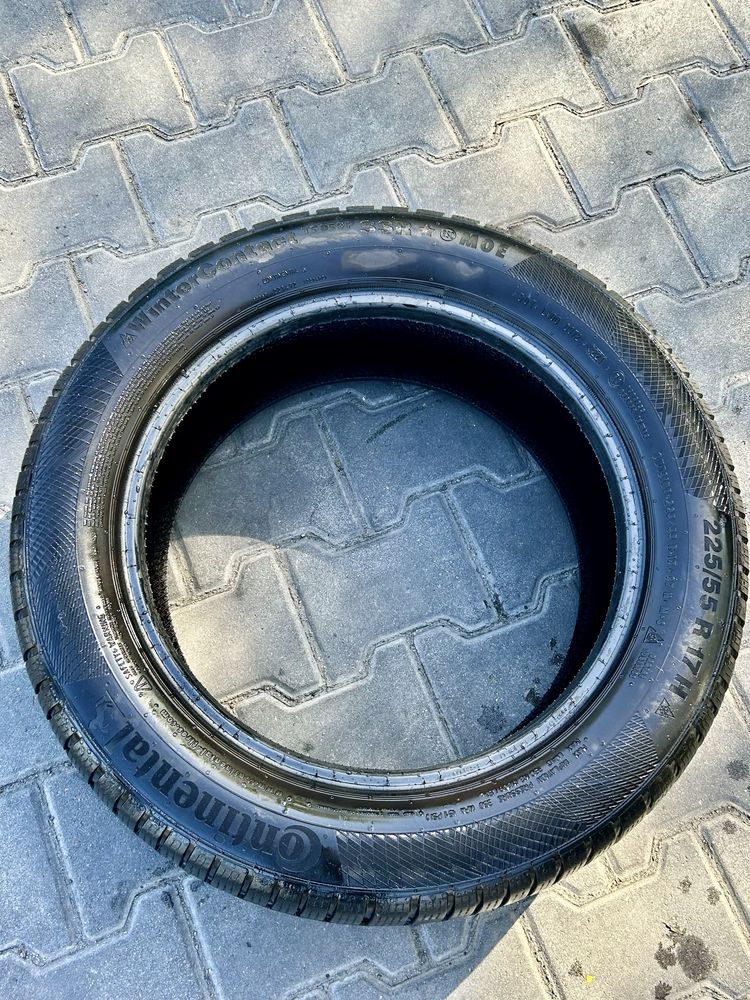 Зимние шины continental 225/55 r17 (run flat) состояние новых