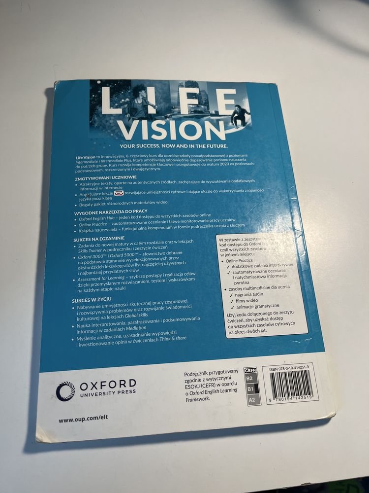 Life vision B1 podrecznik + ćwiczenia