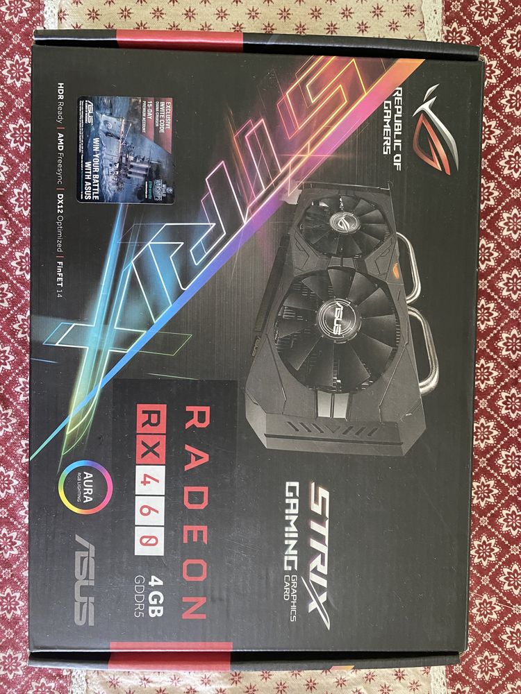 Відеокарта Asus RX 460 4 Gb strix gaming
