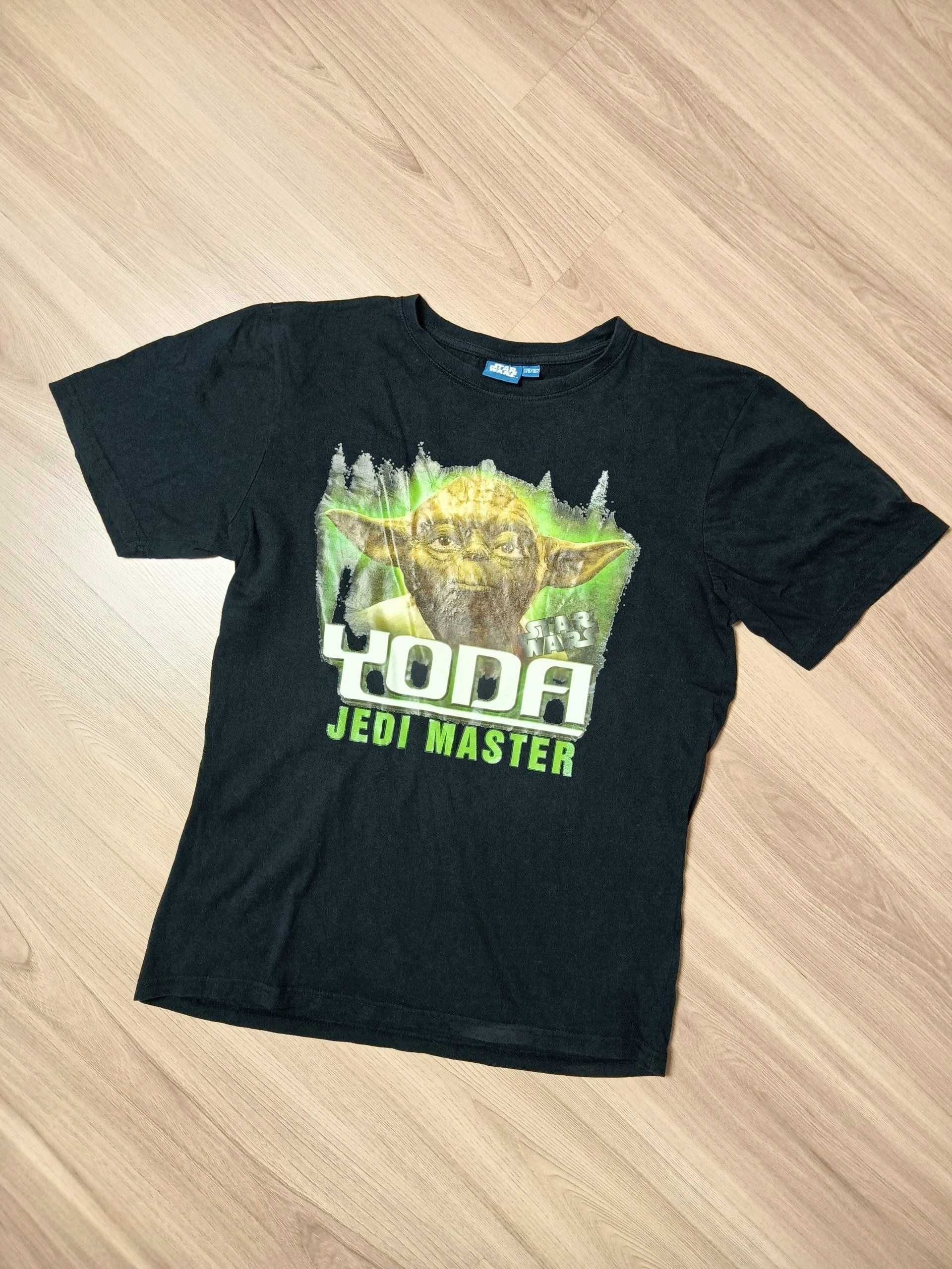 T-shirt koszulka czarna Yoda Star Wars Gwiezdne Wojny 176/182
