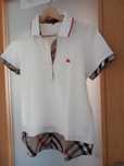 Polo Burberry com efeito camisa