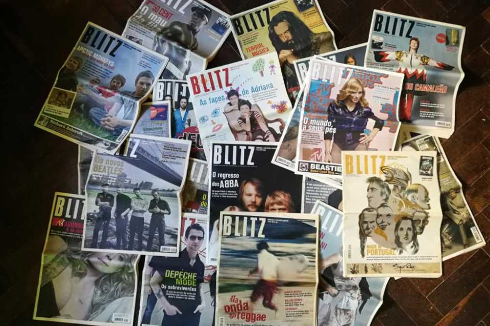Jornal BLITZ do número 101 ao 1121. Cada um: 5 euros.