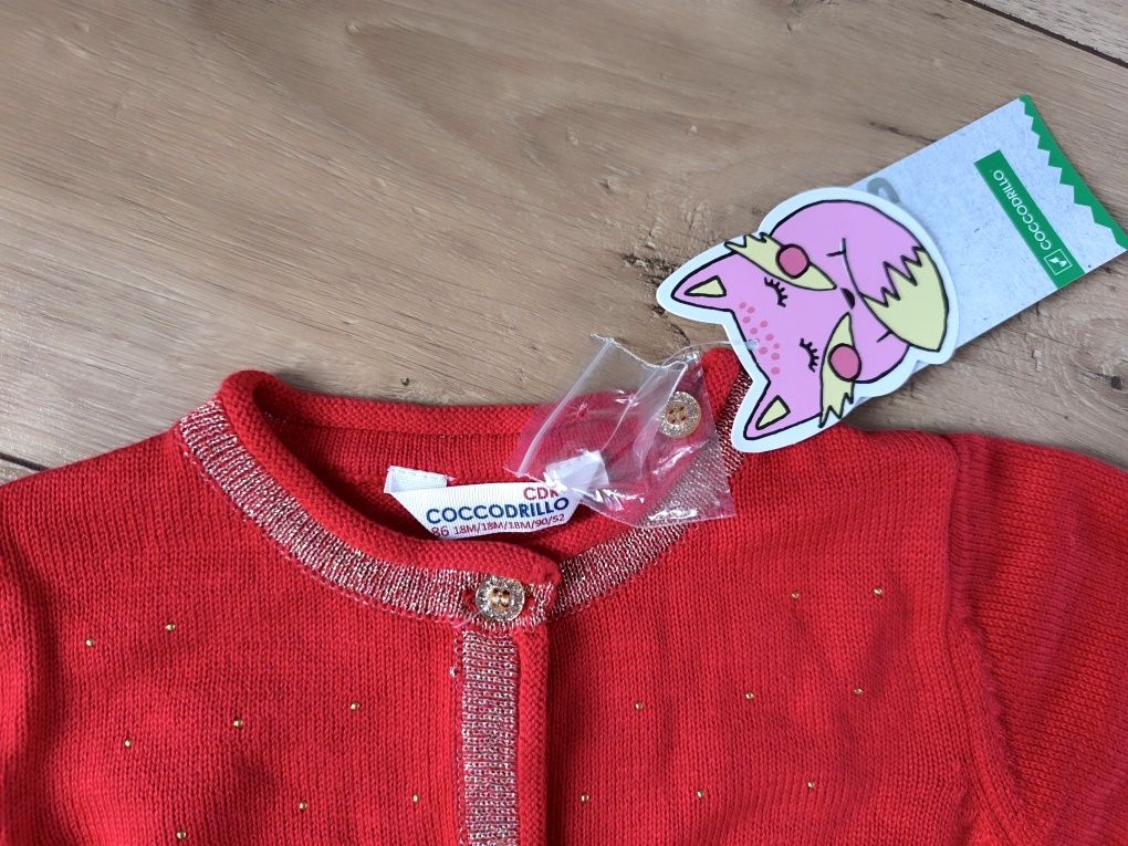 Sweter dziewczęcy 86 Cocodrillo - Nowy