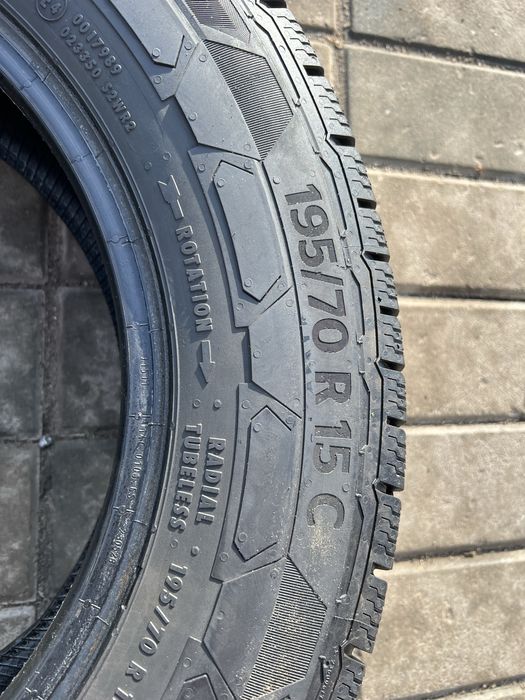 Шини 195/70/15с Contic; 8-9mm‼️; зимові; комплект;склад  R15c