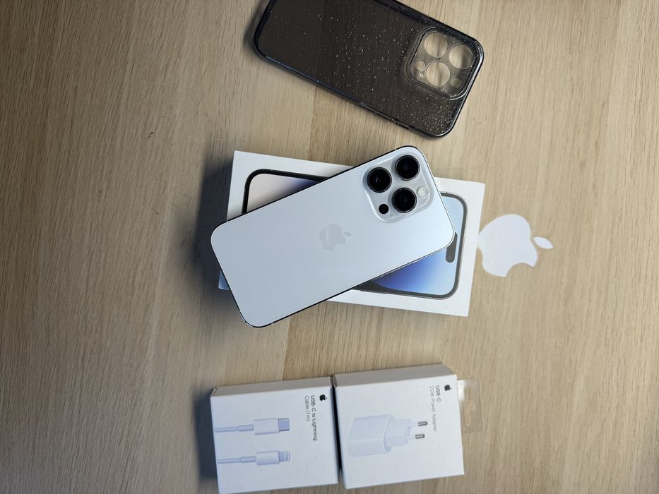 iPhone 14 Pro 128gb srebrny bateria 100% komplet