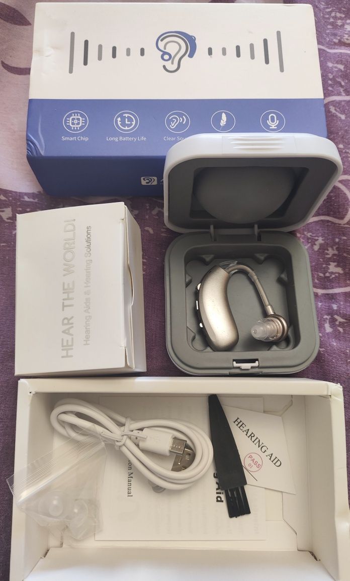 Слуховой аппарат цифровой micro usb с тональной регулировкой