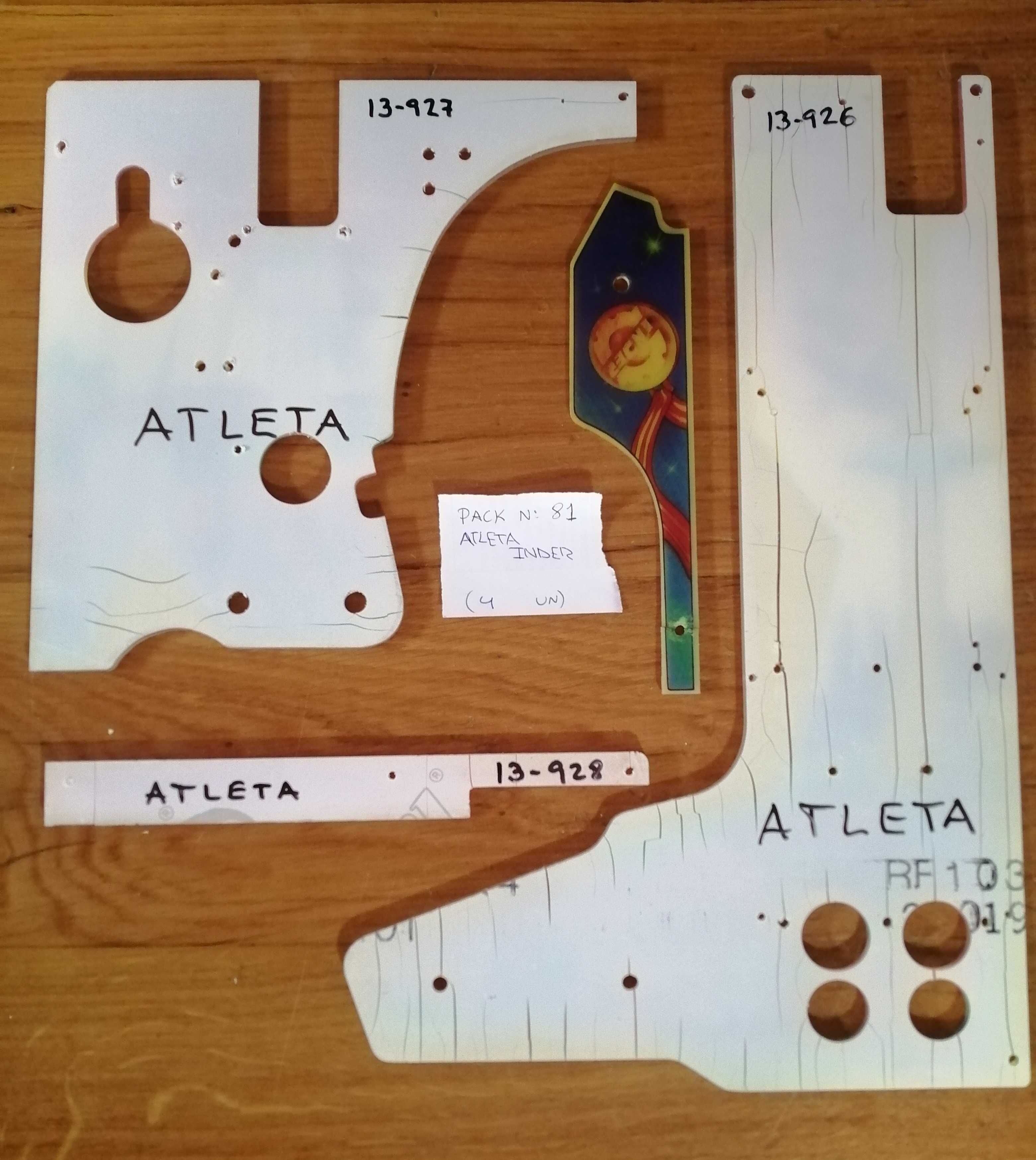 FLIPPERS / PINBALLS - ATLETA Decorativos de Tabuleiro e Outros