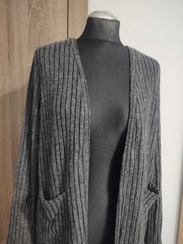 Sweter Kardigan Damski Rozpinany 29% Rayon Shein Petite Rozmiar L