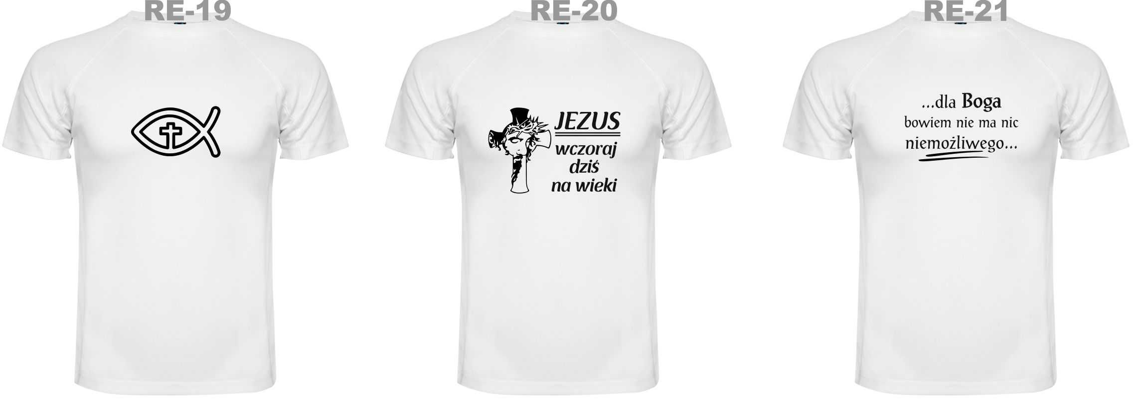 Religijna koszulka męska Bóg Jezus Wiara t-shirt męski rozm. L lub XL