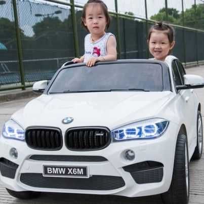 Auto Na Akumulator BMW X6M Czarne Dwuosobowy Fotel