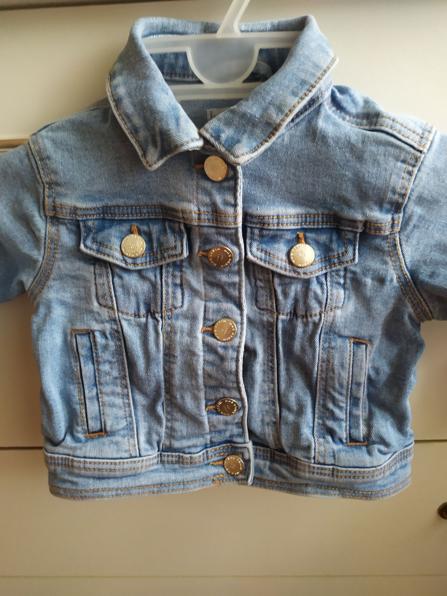 Дитяча джинсова курточка, Mango, 9-12 місяців