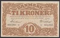 Dania 10 koron 1943 - U661