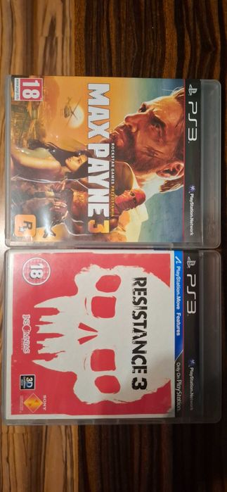 Resistance 3 i Max Payne 3, Zestaw 2 gry, Strzelanki, Okazja !!! PS 3
