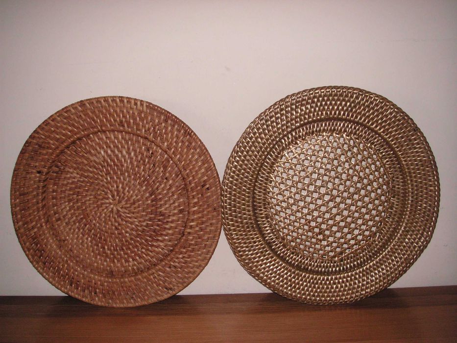 Prato Marcador em Rattan