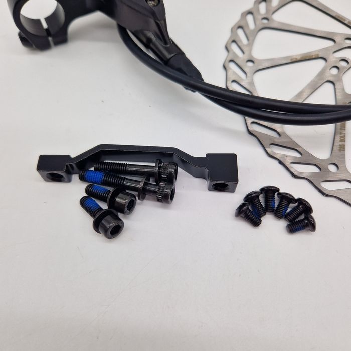 Nowy hamulec hydrauliczny CLARKS M2 Przód komplet z tarcza i śrubami