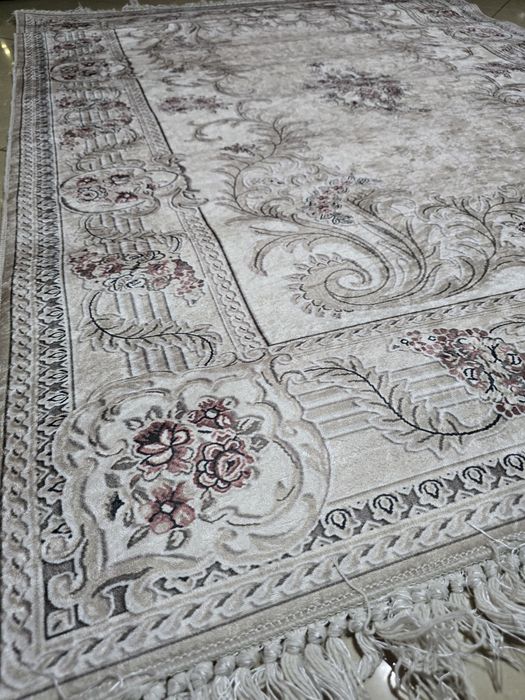 Dywan 160x120 turecki,antyposlizg,szybkosch BEZ/KREM/BRAZ